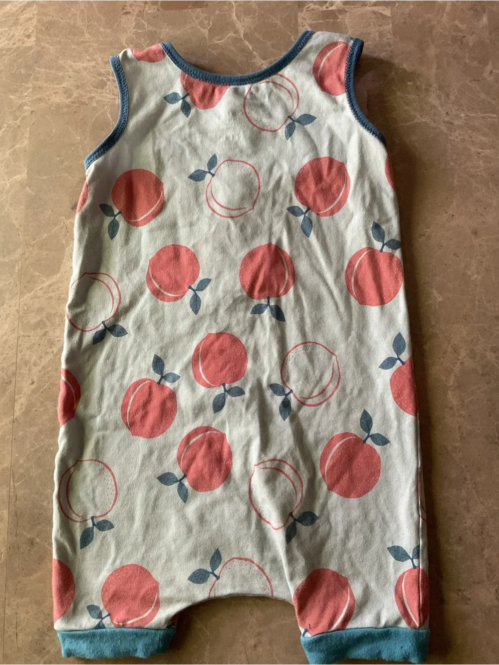 Rags to raches tank top romper peaches 18-24 months snaps
